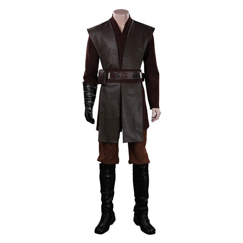 Anakin Skywalker Carnival Cosplay Outfit Halloween Full Set Party Gift 07FC0E-D4 - KOEEK