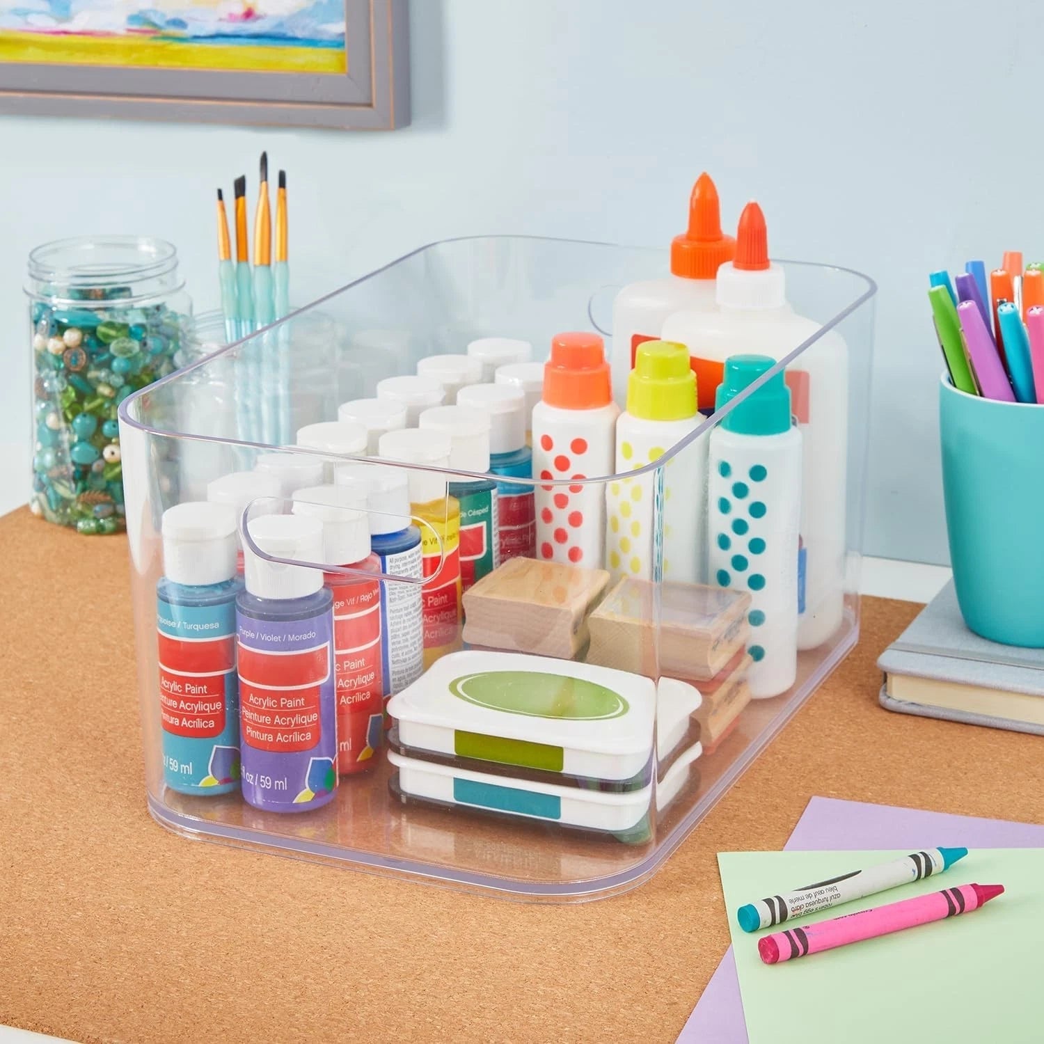 Transparent plastic storage box, food storage container: 12 inches × 8 inches 07FC0E-D4 - KOEEK