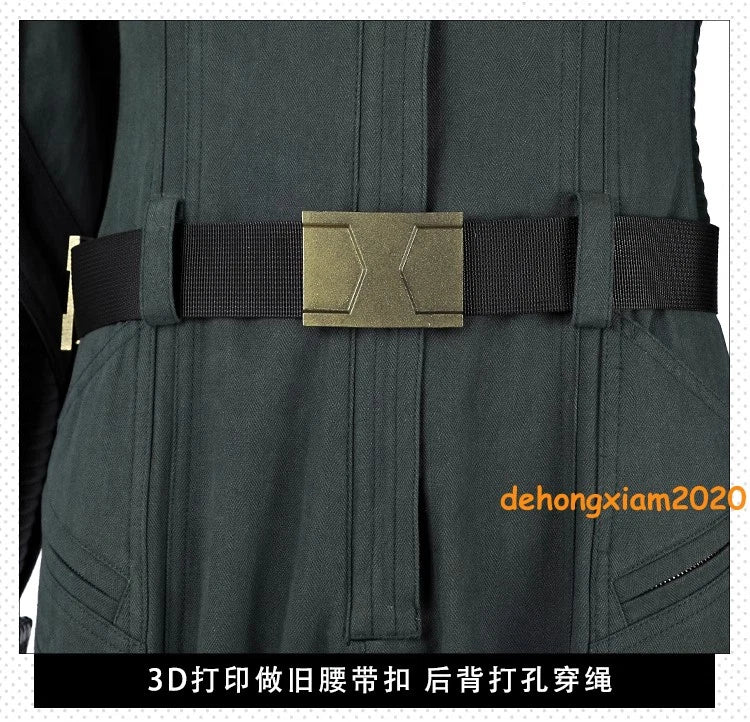 Thunderbolts* Yelena Belova Jumpsuit Outfit Black Widow Cosplay Costume Full Set 07FC0E-D4 - KOEEK