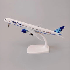 19cm United Airlines Boeing 777 Diecast Metal Aircraft Model  Display 07FC0E-D4 - KOEEK