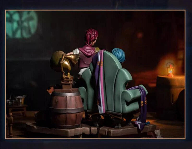 1/6 OFFICIAL LOL Arcane League of Legends Vi & Jinx Figure Model Statue Gift 07FC0E-D4 - KOEEK
