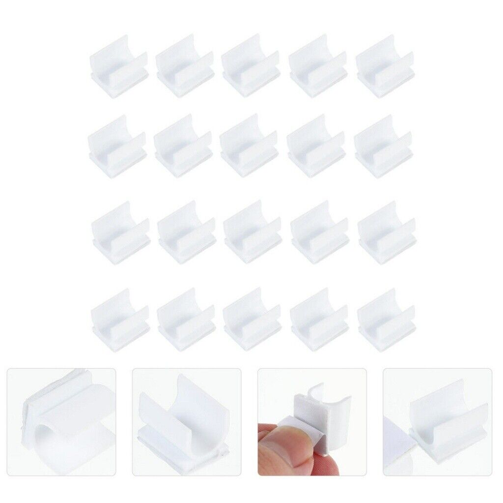 new 100Pcs pen holder for clipboard Pen Holder Clip Adhesive Pen Clips Marker koeek - KOEEK