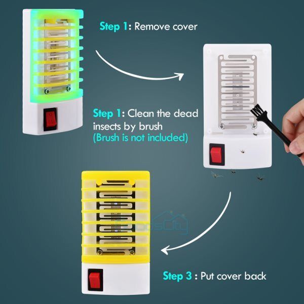 ny 1-10x Lampara Para Matar Mosquitos Bug Mosca Trampa Electrica De Insectos Zapper