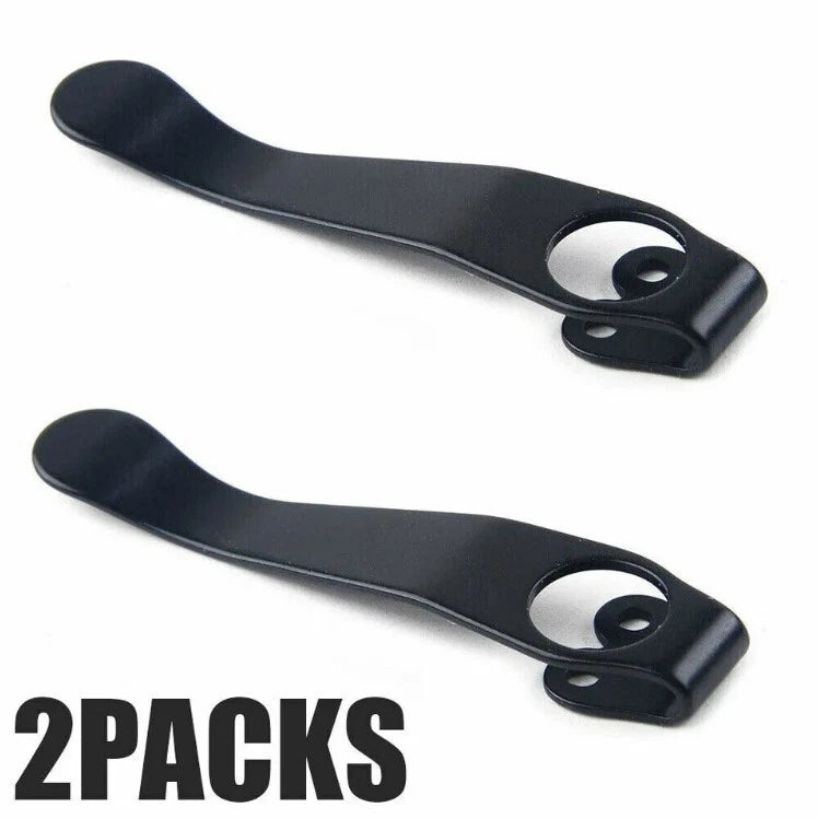 EDC2pcs Titanium Deep Carry Pocket Clip For Spyderco Para 2, 3 Endura 4 and More 07FC0E-D4 - KOEEK