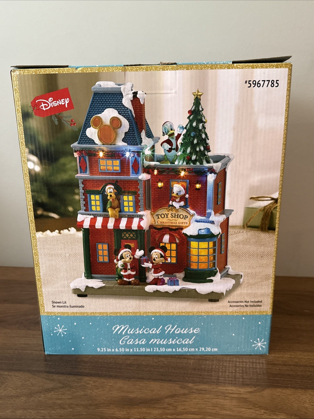 Disney 11.5 " Lighted Musical Animatronic Decoration House MICKEY & MINNIE Lowes DISNEY - KOEEK