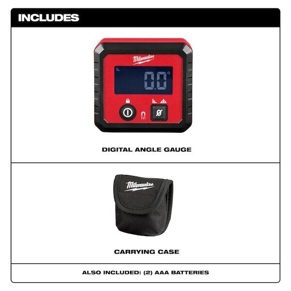 Milwaukee Tool Digital Angle Gauge 48-22-5602 MILWAUKEE TOOL - KOEEK