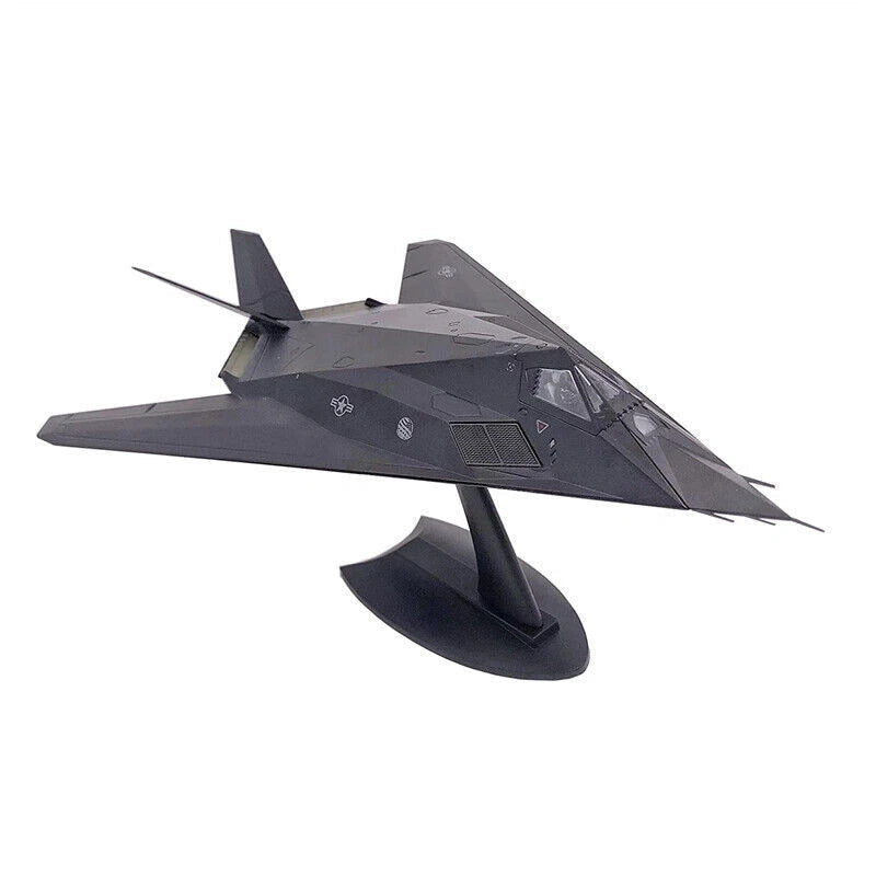 1/72 F117 Nighthawk Stealth Attack Aircraft Fighter Diecast Model Toy IN Box 07FC0E-D4 - KOEEK