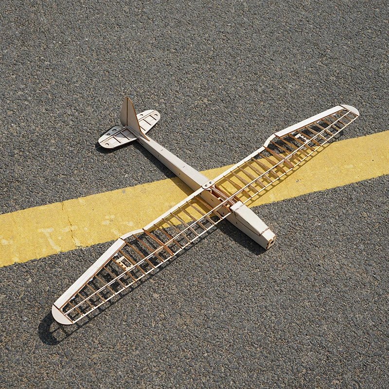 Sunbird Glider RC Model Airplane Balsa Wood Fixed Wing DIY KIT Wingspan 1052mm 07FC0E-D4 - KOEEK