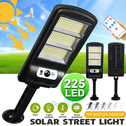 new Commercial Solar Street FloodLight LED Light Outdoor Area Dusk To Dawn Wall Lamp