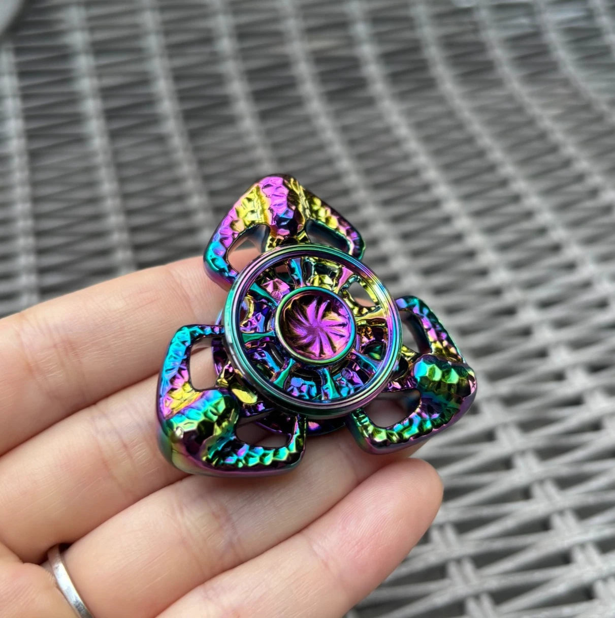 EDC Metal Fidget Spinner Toy Hand Spinner Stress Relief Toy Anxiety Spinner Toys 07FC0E-D4 - KOEEK