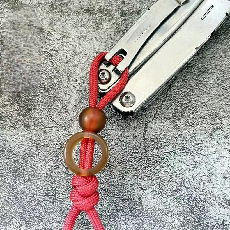 PEI Resin Knife Lanyard Bead Paracord Necklace Pendant EDC Bracelet Bead Gift 07FC0E-D4 - KOEEK