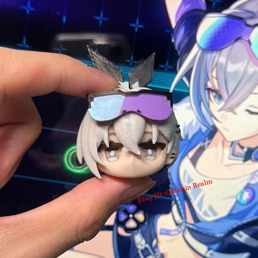 Anime Honkai: Star Rail Silver Wolf PVC Keychain Backpack Pendant Decor Gift 07FC0E-D4 - KOEEK