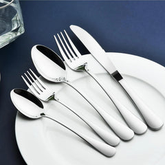 12-Person 60-Piece Silverware Set, Heavy Duty Stainless Steel Flatware. 07FC0E-D4 - KOEEK