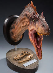 DAMTOYS Allosaurus Bust Dinosaur Statue Resin Display Model MUS010A Red Version DAMTOYS - KOEEK