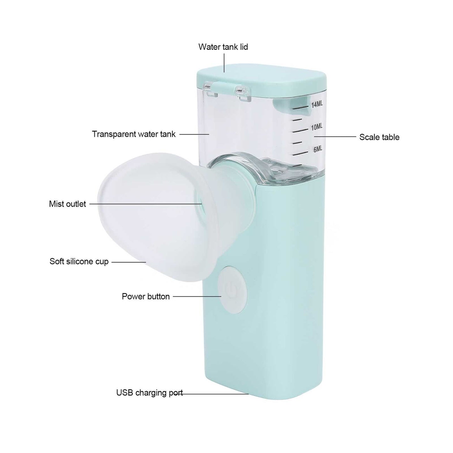 new USB Charging Handheld Eye Care Spray Portable Eye Moisturizing Cleaning Soot ABE koeek - KOEEK