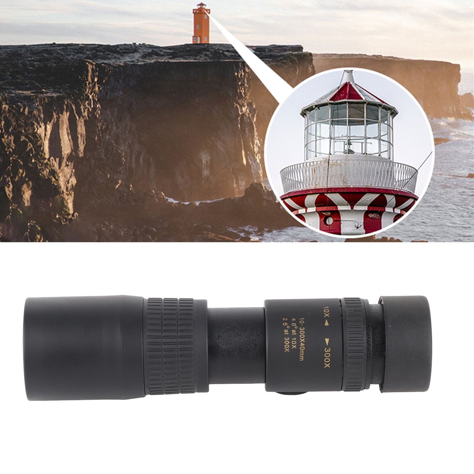 new 10‑300X40 Telescope 21mm High Magnification Single Tube Telescope Waterproof koeek - KOEEK