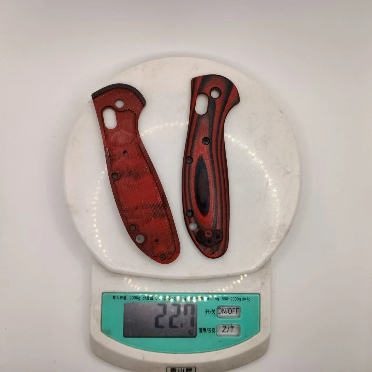 1 Pair G10 Material Handle Scales for Benchmade Griptilian 555/556 knives 07FC0E-D4 - KOEEK