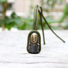 Brass Lanyard Bead Knife Tool Paracord Beads Zipper Beads Faceless Man Gift 07FC0E-D4 - KOEEK