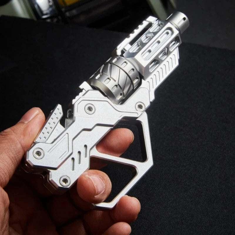 EDC Toy QT-3000 Revolver Push Slider Gun Spinner Button Fingertip Gyro 07FC0E-D4 - KOEEK
