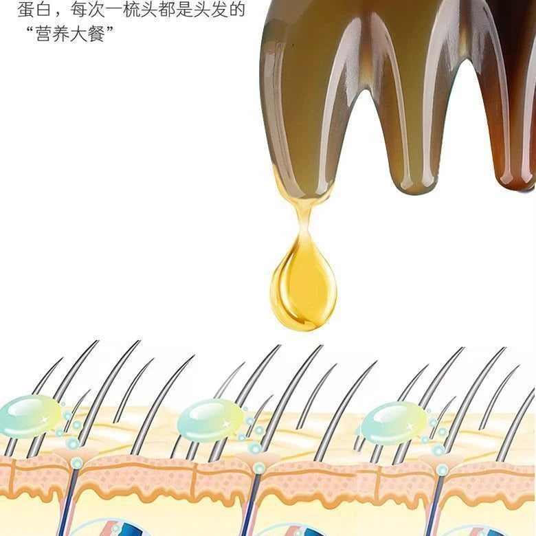 Natural White Yak Horn Head Massage Meridian Comb Gua Sha Board 天然白牦牛角头部按摩经络梳 07FC0E-D4 - KOEEK