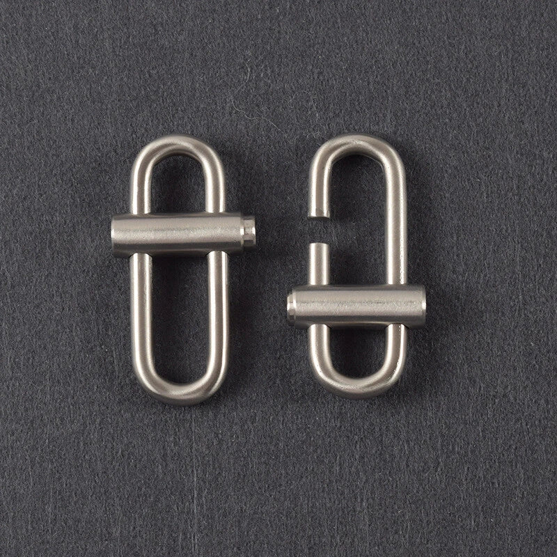 Metal Porable Automatic Lock Keychain Carabiner Key Chain Hanging Buckle Ring 07FC0E-D4 - KOEEK