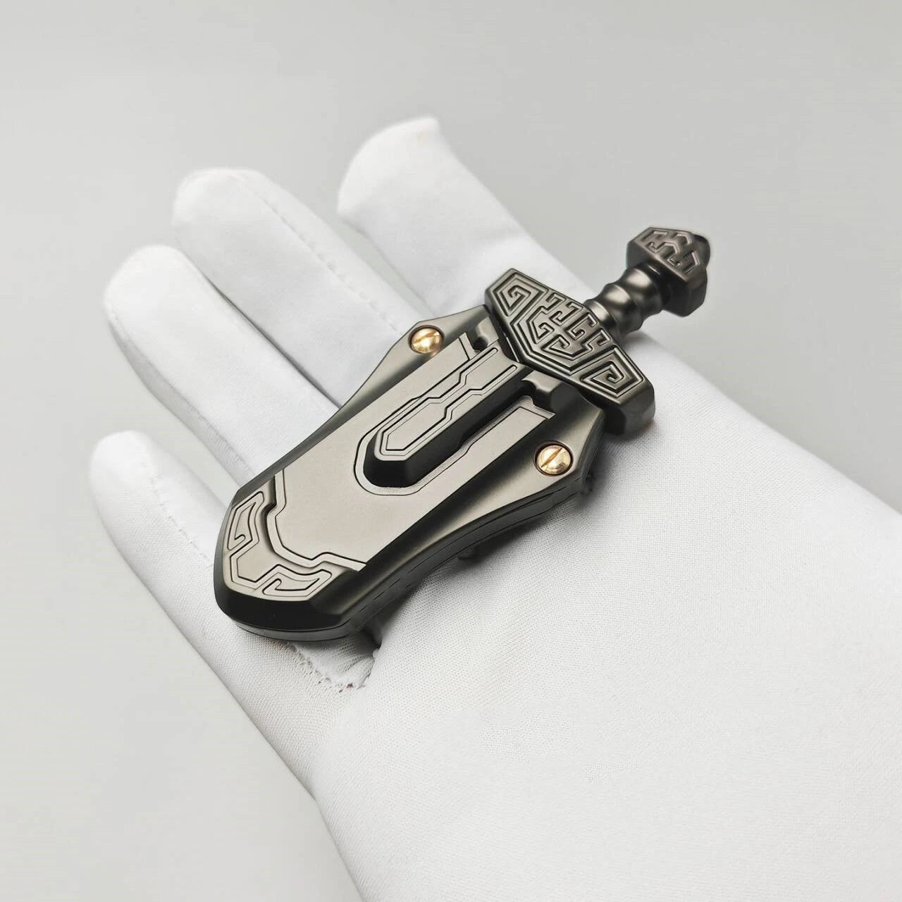 EDC Swords Mechanical Push Slider Metal Toys Decompression Fidget Toys Gift 07FC0E-D4 - KOEEK