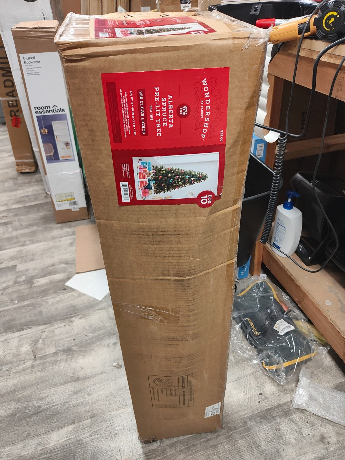 Wondershop 6.5' Pre-lit Alberta Spruce Artificial Christmas Tree & Clear Lights WONDERSHOP - KOEEK