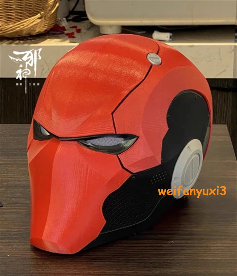 Customize Red Hood Batman Helmet 3D Printed Full Face Mask Handmade Cosplay Prop HANDMADE - KOEEK