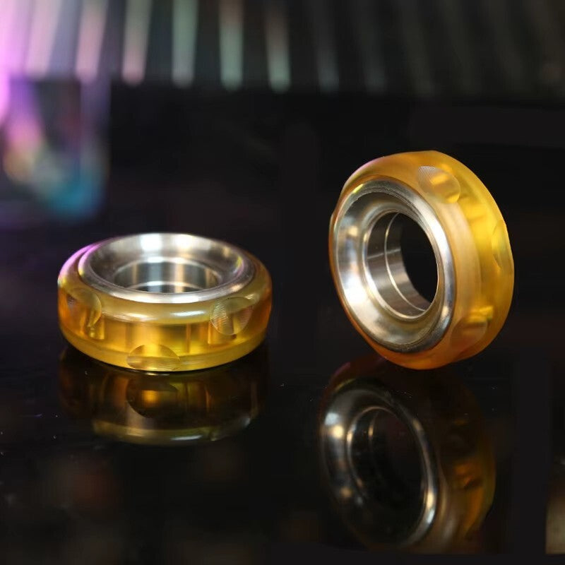 Creative Cheese EDC Fidget Ring Fun PEI & Nylon Ratchet Ring ADHD Fidget Toys 07FC0E-D4 - KOEEK