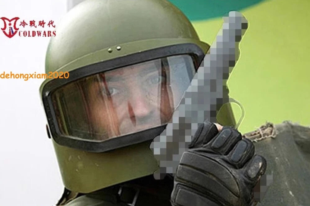 Russian MASKA-1 Tactical Helmet ABS Fish Tank helmet Replica Metal Shield EVRI 07FC0E-D4 - KOEEK