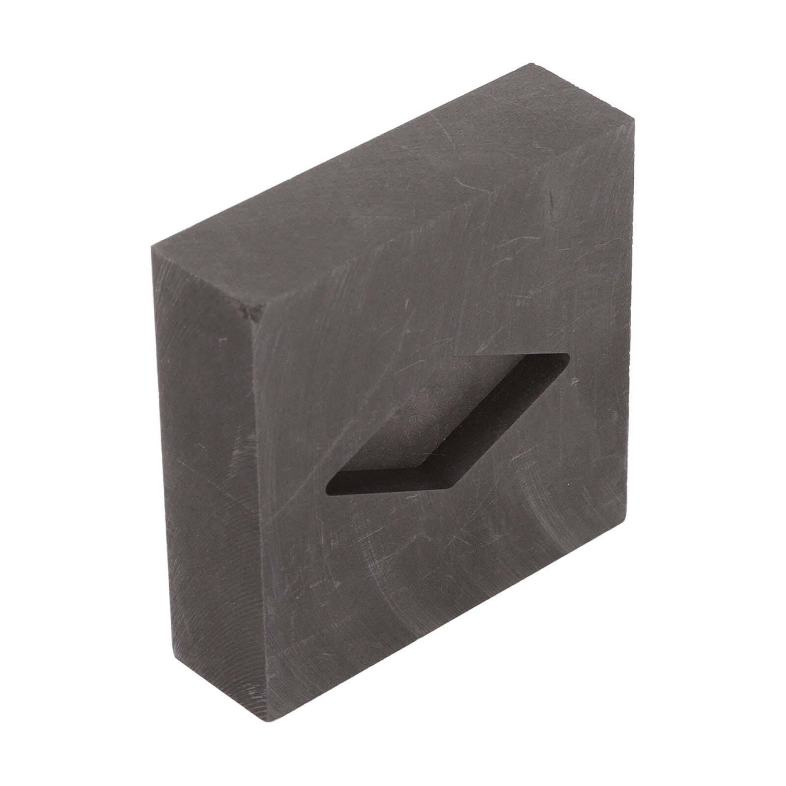 new Graphite Crucible Rhombus Shape Metal Refining Scrap Melting Ingot 50 X 50 X HGF koeek - KOEEK