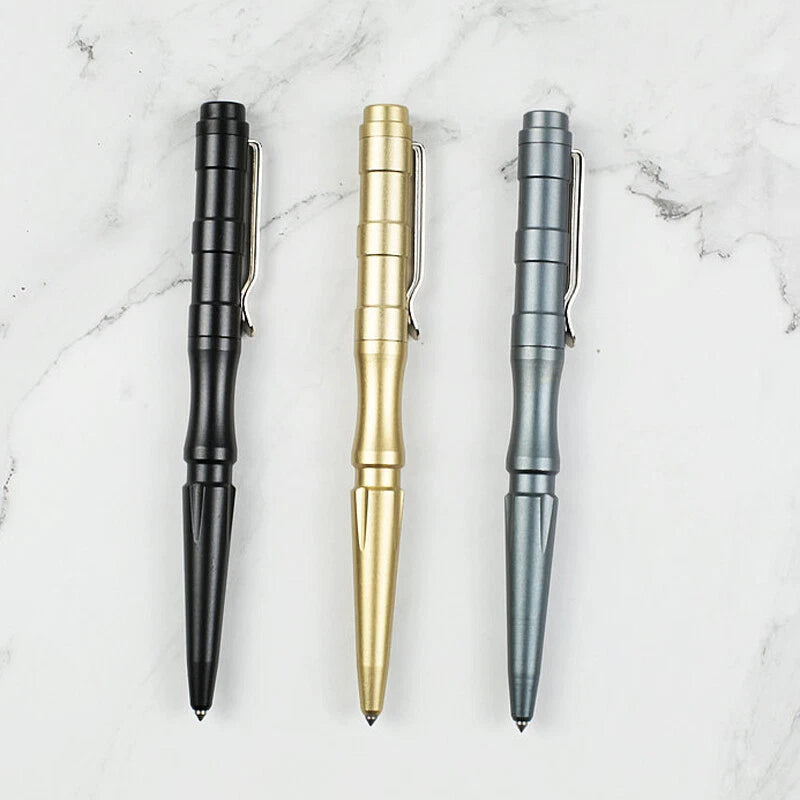 Aluminum Alloy Tool EDC Toy Pen Tungsten Steel Head Portable Pen W/clip Gift 07FC0E-D4 - KOEEK