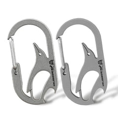 EDC Titanium Alloy Key chain Carabiner Portable Bottle Opener Backpack Buckle 07FC0E-D4 - KOEEK