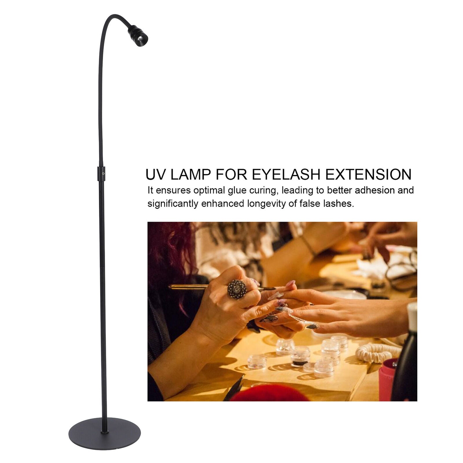 ny 10W LED UV Ultrafiolett lyslimherding skjønnhet falske øyevipper podelampe U