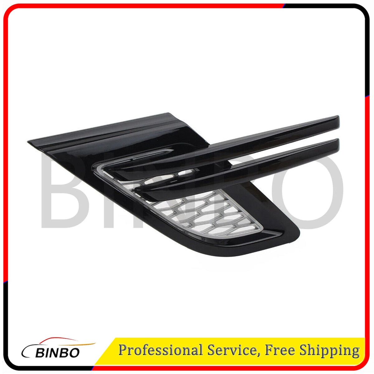 Front Fender Air Vents Grill Silver W/Black Trim L For Range Rover Sport 14-17 07FC0E-D4 - KOEEK