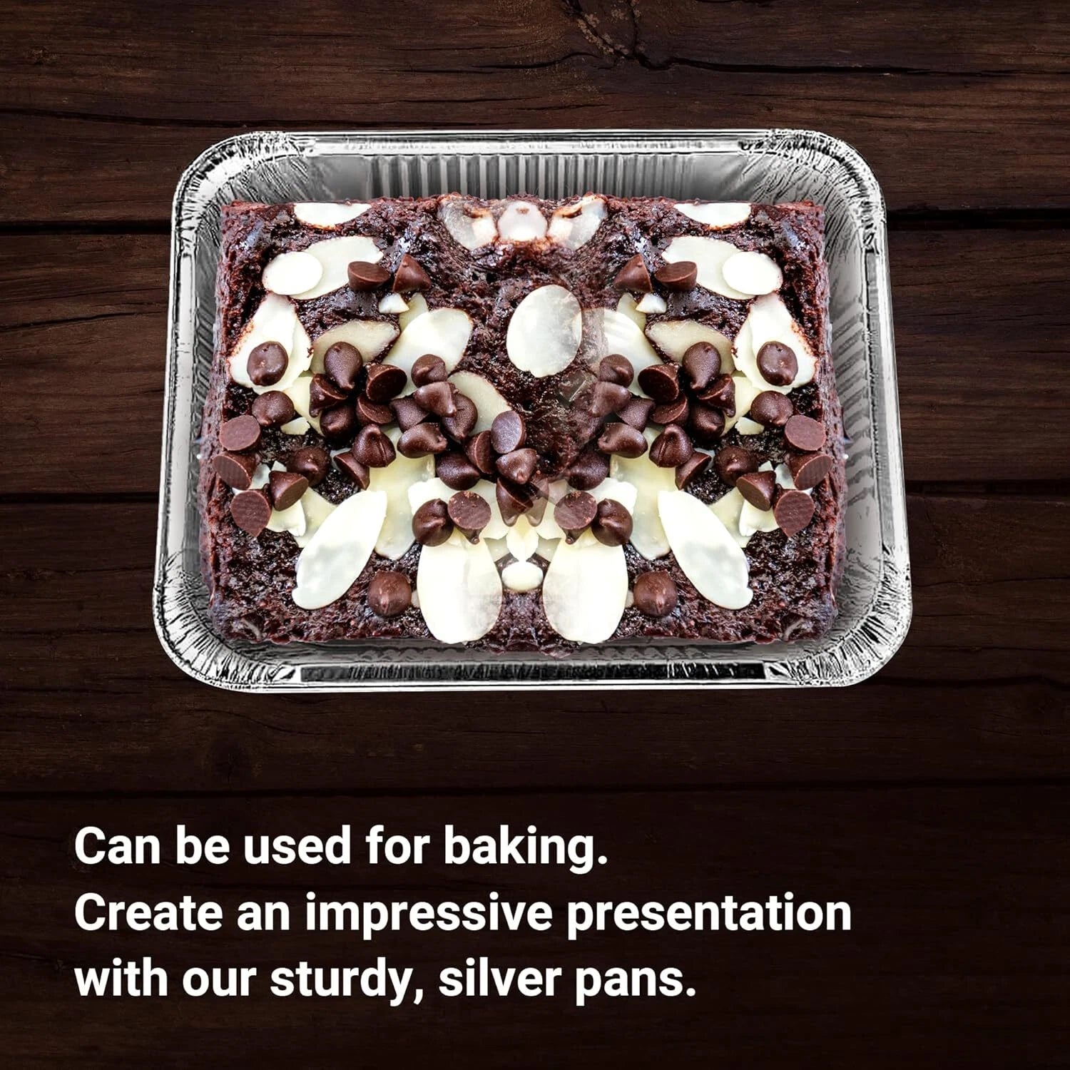 Half Size Aluminum Pans, 9X13,Extra Heavy Duty Disposable Baking Pans (100 Pack) 07FC0E-D4 - KOEEK