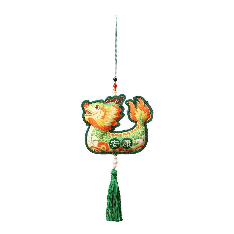 Dragon Boat Festival Handcrafted Embroidered Hanging Charm Hanfu Traditional 07FC0E-D4 - KOEEK