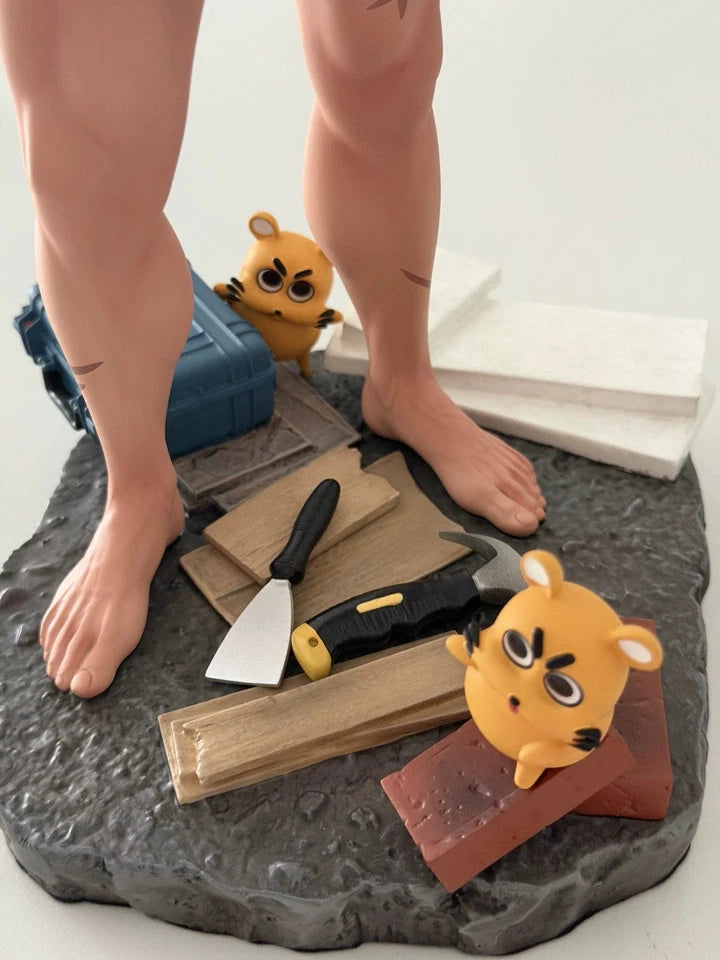 Gentleman 18 Studio Decoration Worker Kevin Resin Statue Painted 1/6 Model 07FC0E-D4 - KOEEK