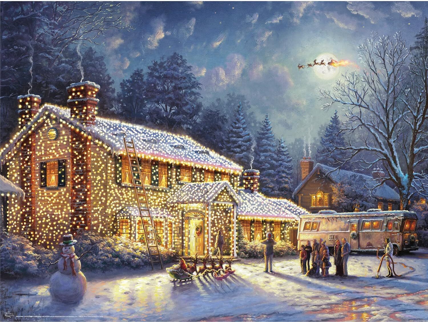 new Ceaco - Thomas Kinkade - Holiday Movies - National Lampoons Xmas Vacation -... CEACO - KOEEK