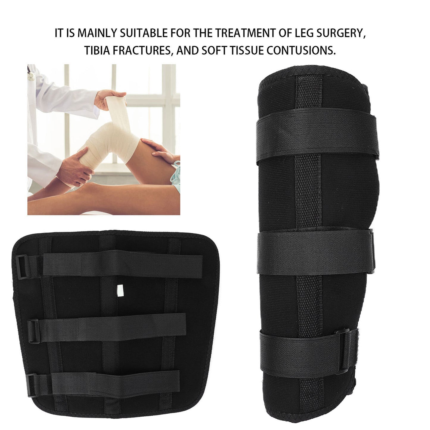 new (S)Shank Calf Fixed Stabilizer Splint Tibia And Fibula Protector Shank HGF koeek - KOEEK