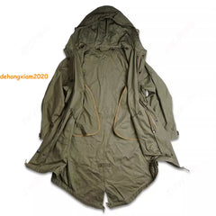 WW2 U.S. Army M-1951 Fishtail Parka M51 Vintage Military Mens Trench Jacket Coat 07FC0E-D4 - KOEEK