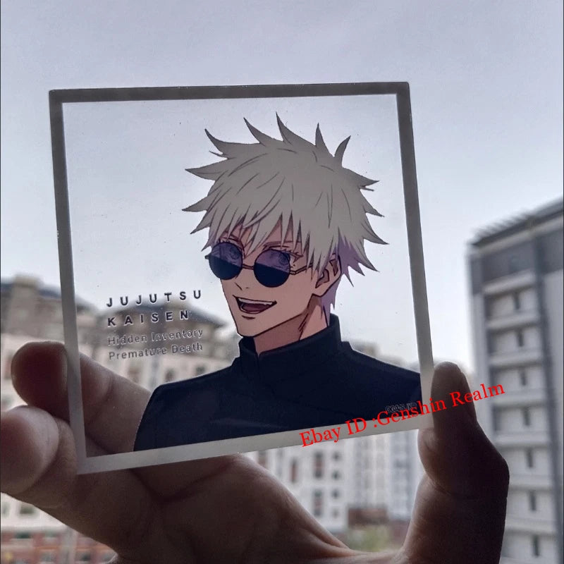 2Pcs Anime Jujutsu Kaisen Satoru Gojo Acrylic Clear Card Photo Shooting Prop 07FC0E-D4 - KOEEK
