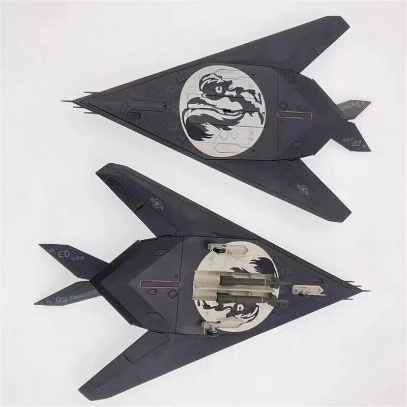 1/72 F117 Nighthawk Stealth Attack Aircraft Fighter Diecast Model Toy IN Box 07FC0E-D4 - KOEEK