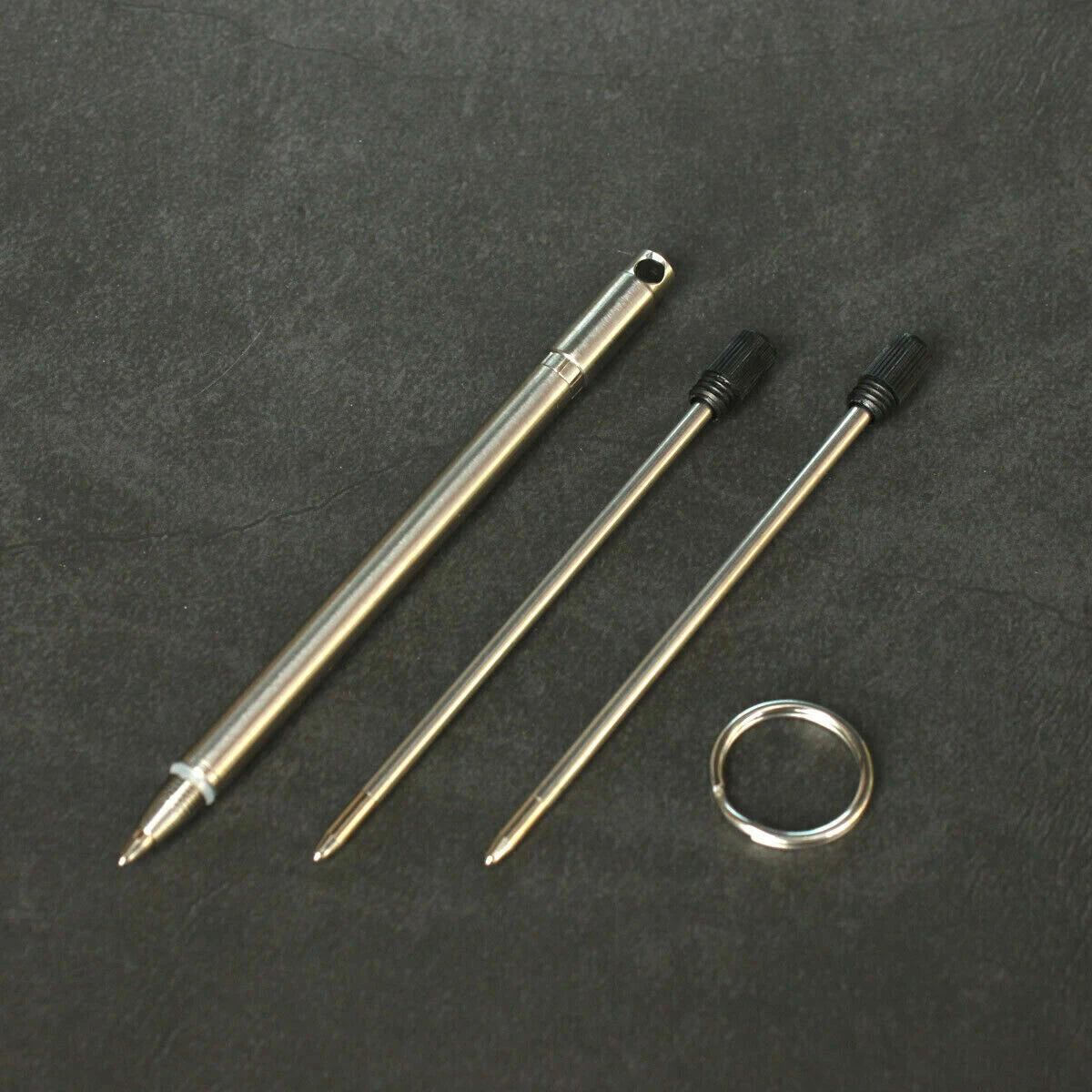 Titanium Mini Pen Key Chain Pendant Ball Pens Ballpoint Pen Outdoor Pocket EDC 07FC0E-D4 - KOEEK