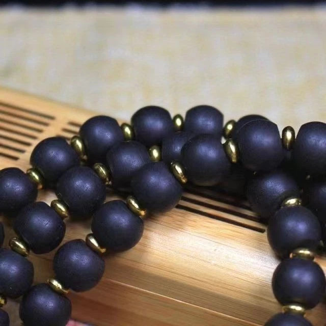 Vietnamese Agarwood Bead Bracelet 10mm Old Material Water Sink Agarwood 07FC0E-D4 - KOEEK