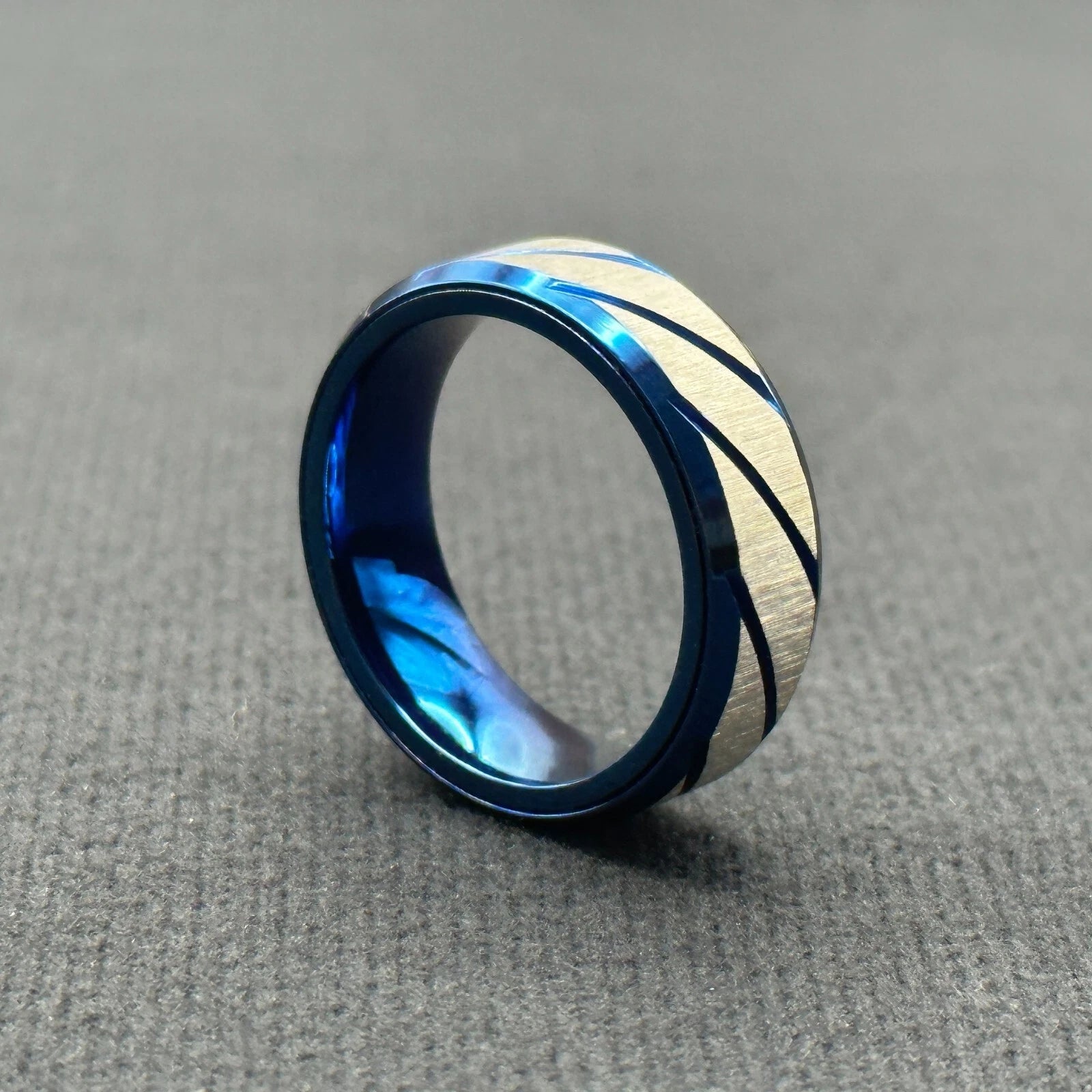 EDC Fidget Sliders Fashion Accessory Ratchet Ring Stress Relief Metal Ring Gifts 07FC0E-D4 - KOEEK