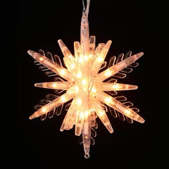GE Christmas 3D Hanging Star 50 Light Decoration 14” Indoor/Outdoor NOS GE - KOEEK