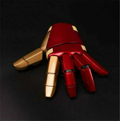 1:1 Avengers Iron Man MK42 Armor Hand Arm LED Gloves Voice Halloween Cosplay Toy 07FC0E-D4 - KOEEK