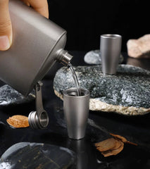 Pure Titanium Water Liquor Glass Drinking Tumbler Cup Mug Good Health Benefits 07FC0E-D4 - KOEEK
