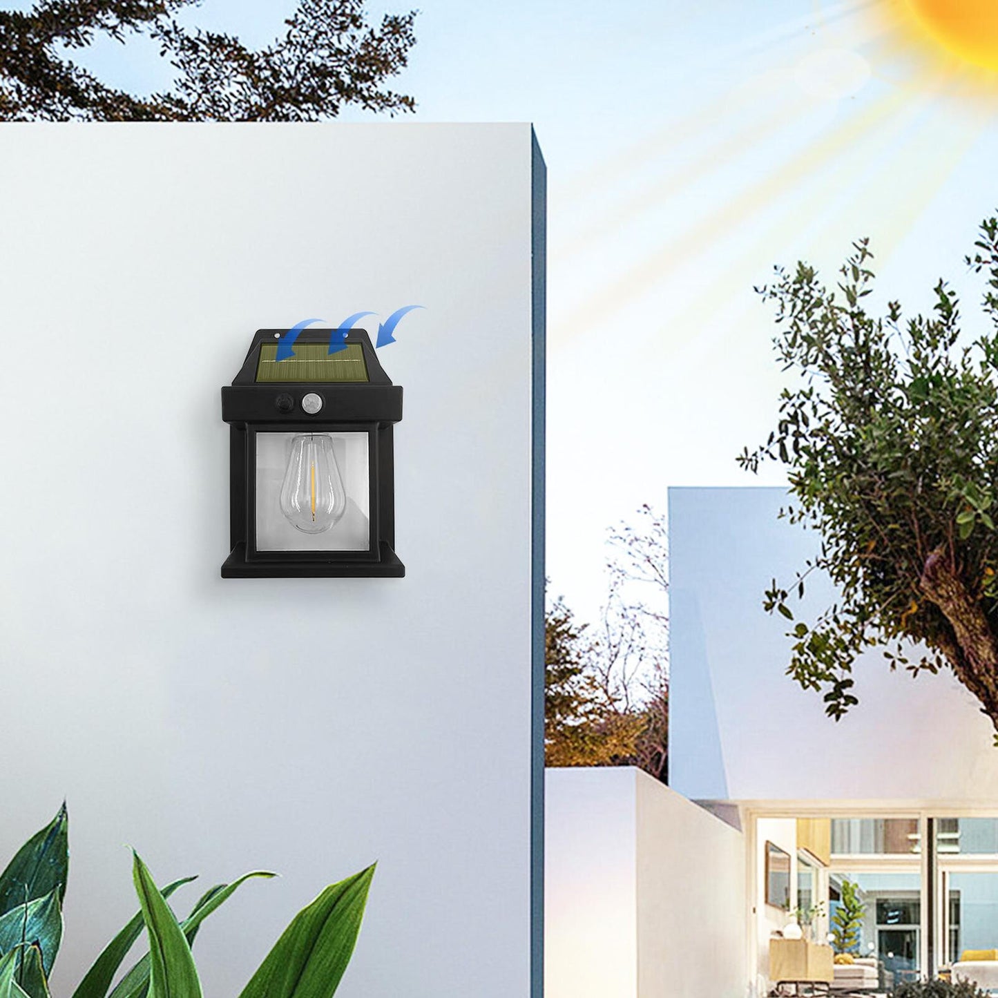 new Solar Wall Lights Solar Deck Lights Outdoor Yard and Fence Light For Garden koeek - KOEEK